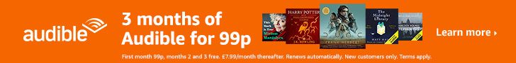 Audible - 3 months of Audible for 99p - Get the first THREE Harry Potter books for just 99p!