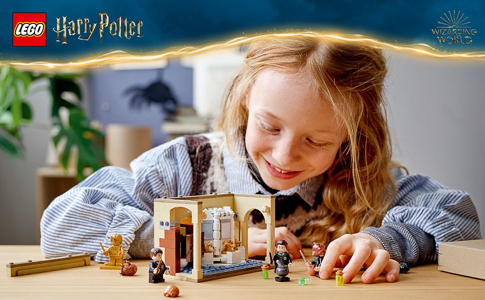 LEGO 76386 Harry Potter Hogwarts: Polyjuice Potion Mistake Castle Set with 20th Anniversary Golden Minifigure and Transforming Minifigures
